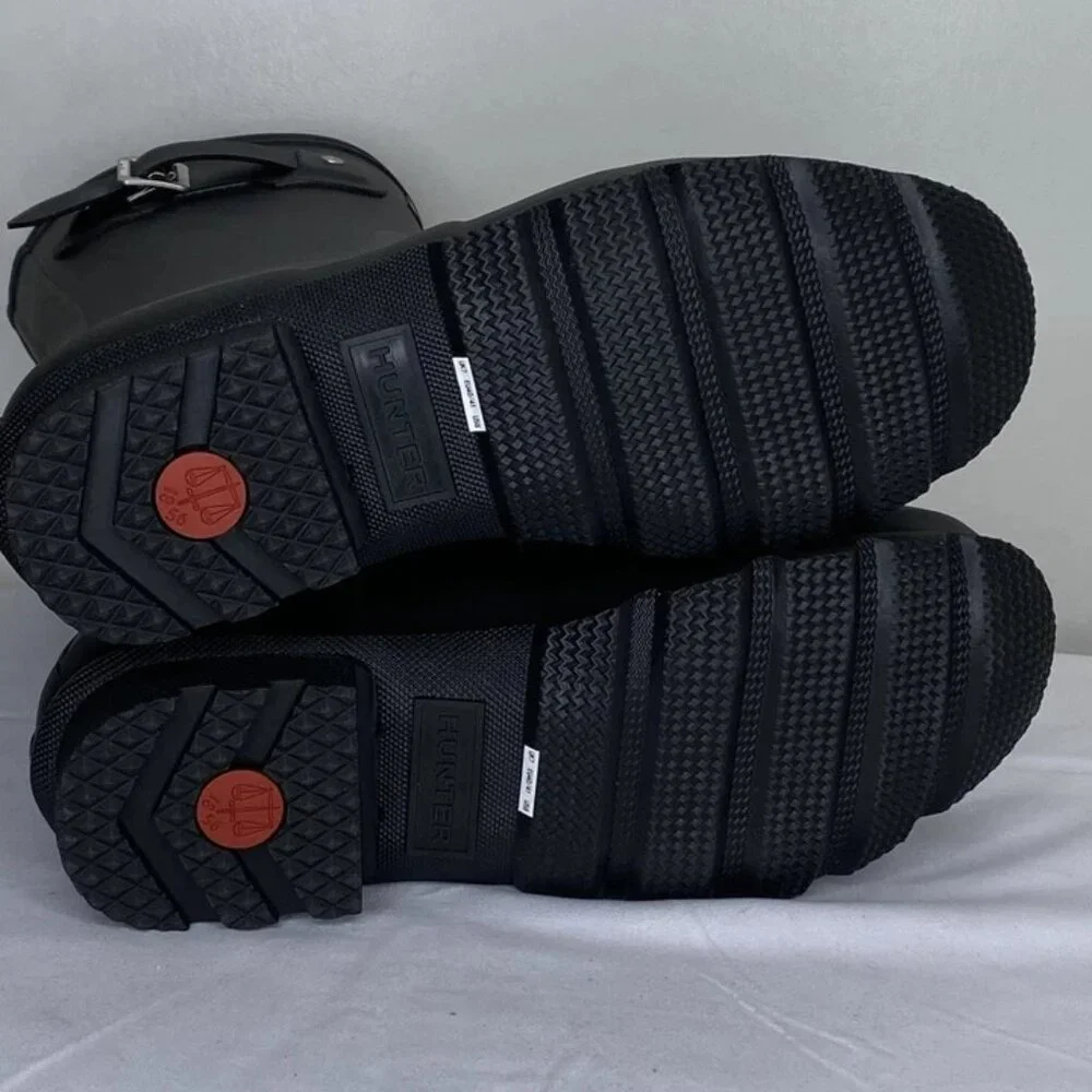 NEW HUNTER Men’s Original Short Rain Boots – Black – Size 8M – Waterproof –